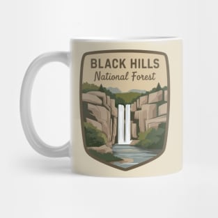 Black Hills National Forest Waterfall Emblem Mug